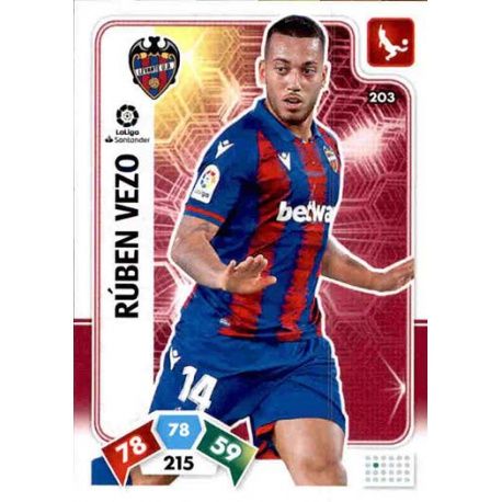 Rúben Vezo Levante 203 Adrenalyn XL Liga Santader 2019-20