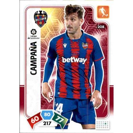 José Campaña Levante 208 Adrenalyn XL Liga Santader 2019-20