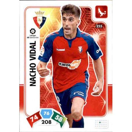 Nacho Vidal Osasuna 255 Adrenalyn XL Liga Santader 2019-20