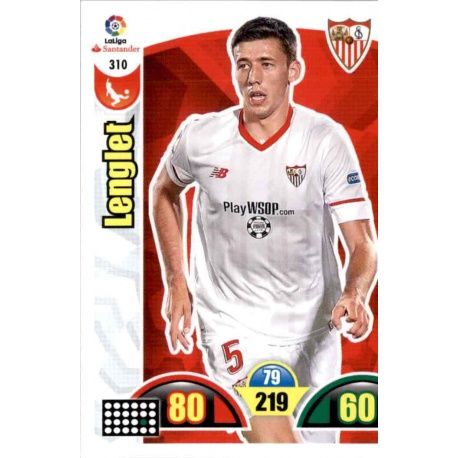 Lenglet Sevilla 310 Cards Básicas 2017-18