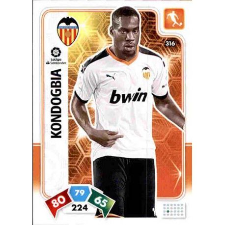 Geoffrey Kondogbia Valencia 316 Adrenalyn XL Liga Santader 2019-20