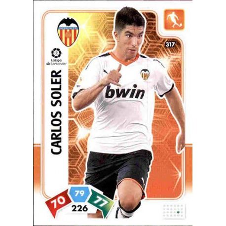 Carlos Soler Valencia 317 Adrenalyn XL Liga Santader 2019-20