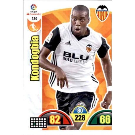 Kondogbia Valencia 330 Cards Básicas 2017-18