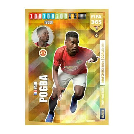 Paul Pogba Top Master Manchester United 6 FIFA 365 Adrenalyn XL 2020