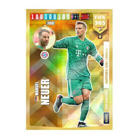 Manuel Neuer Top Master Bayern München 9 FIFA 365 Adrenalyn XL 2020