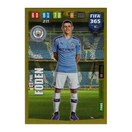 Phil Foden Wonder Kid Manchester City 51 FIFA 365 Adrenalyn XL 2020