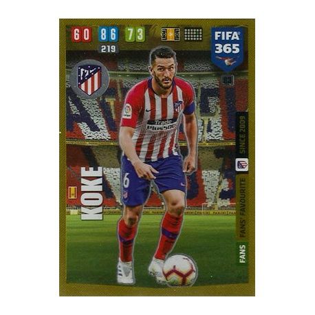 Koke Fans Favourite Atlético Madrid 83 FIFA 365 Adrenalyn XL 2020