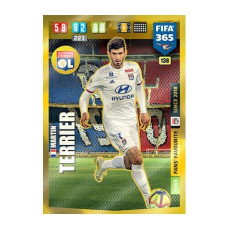 Martin Terrier Fans Favourite Olympique Lyonnais 138 FIFA 365 Adrenalyn XL 2020