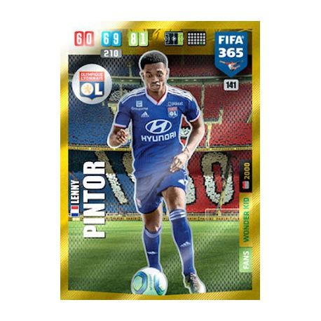 Lenny Pintor Wonder Kid Olympique Lyonnais 141 FIFA 365 Adrenalyn XL 2020