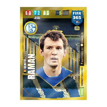 Benito Raman Impact Signing FC Schalke 04 211 FIFA 365 Adrenalyn XL 2020