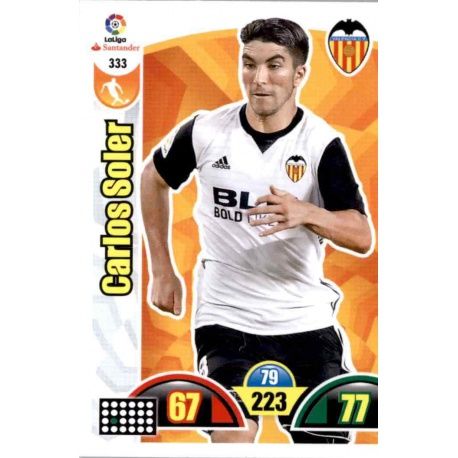 Carlos Soler Valencia 333 Cards Básicas 2017-18