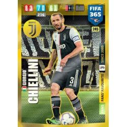 Giorgio Chiellini Fans Favourite Juventus 245 FIFA 365 Adrenalyn XL 2020