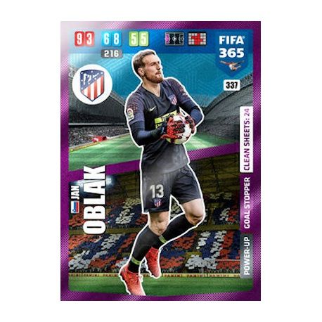 Jan Oblak Goal Stopper Power-Up Atlético Madrid 337 FIFA 365 Adrenalyn XL 2020