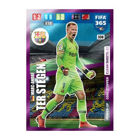 Marc-André ter Stegen Goal Stopper Power-Up Barcelona 338 FIFA 365 Adrenalyn XL 2020