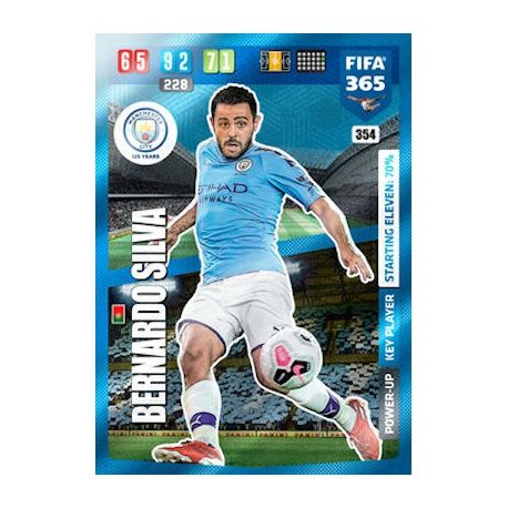 Bernardo Silva Key Player Power-Up Manchester City 354 FIFA 365 Adrenalyn XL 2020