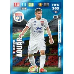 Houssem Aouar Key Player Power-Up Olympique Lyonnais 356 FIFA 365 Adrenalyn XL 2020