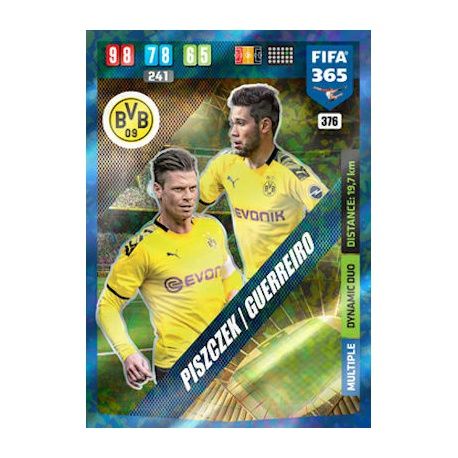 Piszczek - Guerreiro Dynamic Duo Multiple Borussia Dortmund 376 FIFA 365 Adrenalyn XL 2020