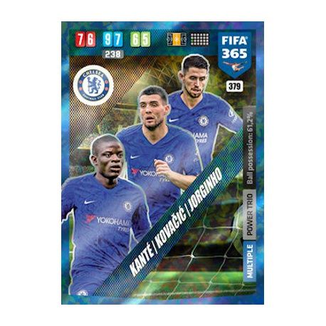 Kante - Kovačić - Jorginho Power Trio Multiple Chelsea 379 FIFA 365 Adrenalyn XL 2020