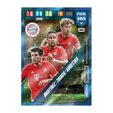 Javi Martínez - Thiago - Goretzka Power Trio Multiple Bayern München 386 FIFA 365 Adrenalyn XL 2020