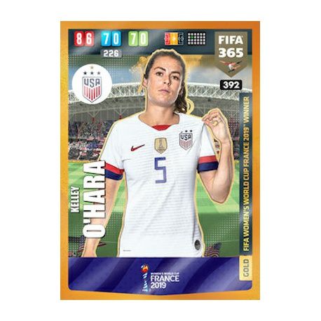 Kelley O’Hara Gold Fifa Women’s World Cup Winner USA 392 FIFA 365 Adrenalyn XL 2020