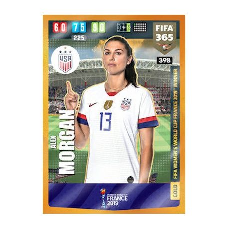 Alex Morgan Gold Fifa Women’s World Cup Winner USA 398 FIFA 365 Adrenalyn XL 2020