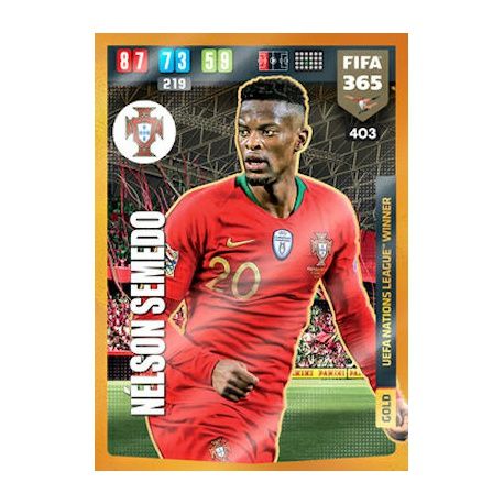 Nélson Semedo UEFA Nations League Winner Portugal 403 FIFA 365 Adrenalyn XL 2020