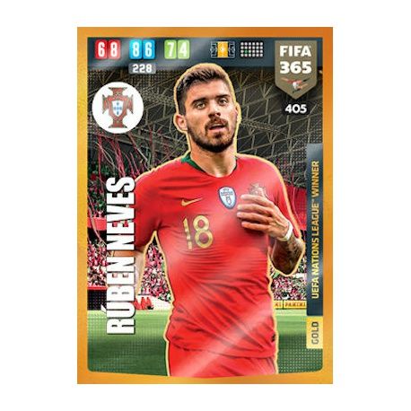 Ruben Neves UEFA Nations League Winner Portugal 405 FIFA 365 Adrenalyn XL 2020