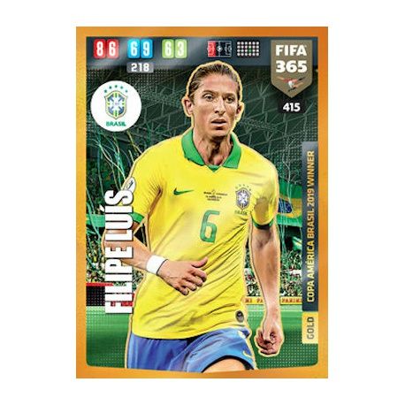Filipe Luis Copa America Brasil 2019 Winner Brazil 415 FIFA 365 Adrenalyn XL 2020