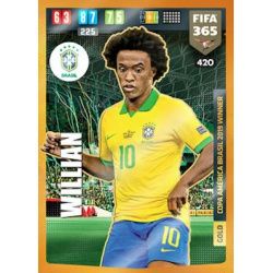 Willian Copa America Brasil 2019 Winner Brazil 420 FIFA 365 Adrenalyn XL 2020