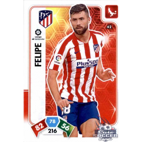 Felipe Atlético de Madrid 42 Adrenalyn XL Liga Santader 2019-20