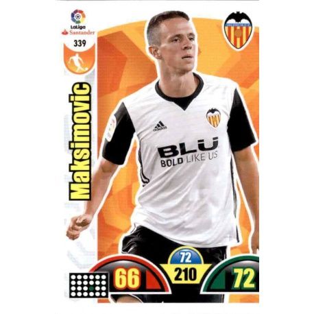 Maksimovic Valencia 339 Cards Básicas 2017-18