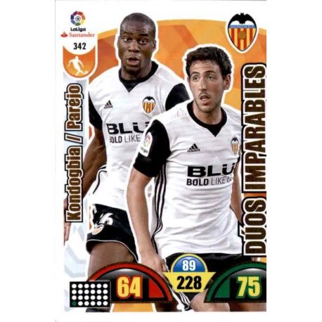 Kondogbia / Parejo Valencia 342 Cards Básicas 2017-18
