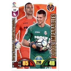 Sergio Asenjo / Andrés Fernández Villarreal 360 Cards Básicas 2017-18