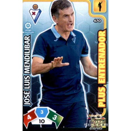 José Luis Mendilibar Plus Entrenador 470 Adrenalyn XL Liga Santader 2019-20
