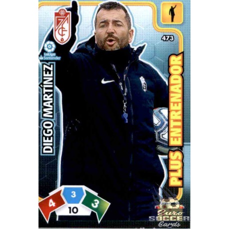 Diego Martínez Plus Entrenador 473 Adrenalyn XL Liga Santader 2019-20