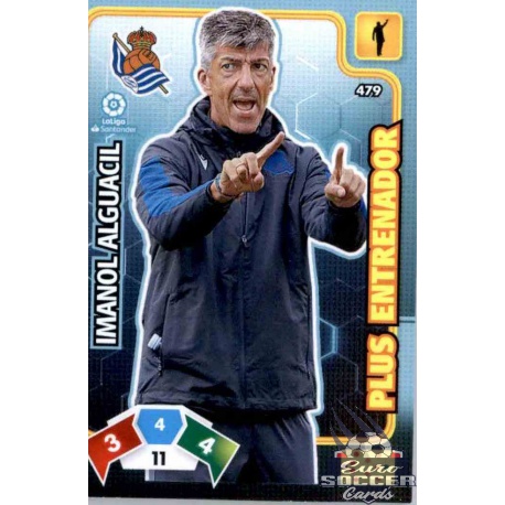 Imanol Alguacil Plus Entrenador 479 Adrenalyn XL Liga Santader 2019-20