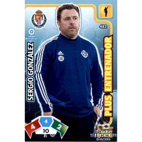Sergio González Plus Entrenador 482 Adrenalyn XL Liga Santader 2019-20