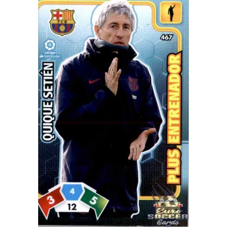 Quique Setién Plus Entrenador 467 Adrenalyn XL Liga Santader 2019-20