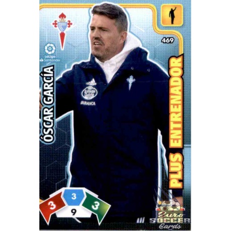 Óscar García Plus Entrenador 469 Adrenalyn XL Liga Santader 2019-20