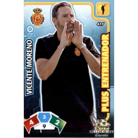 Vicente Moreno Plus Entrenador 477 Adrenalyn XL Liga Santader 2019-20