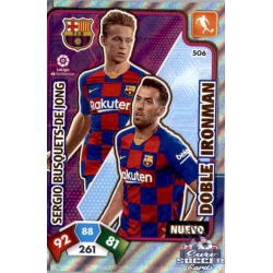 Busquets - De Jong Nuevo Doble Ironman 506 Adrenalyn XL Liga Santader 2019-20