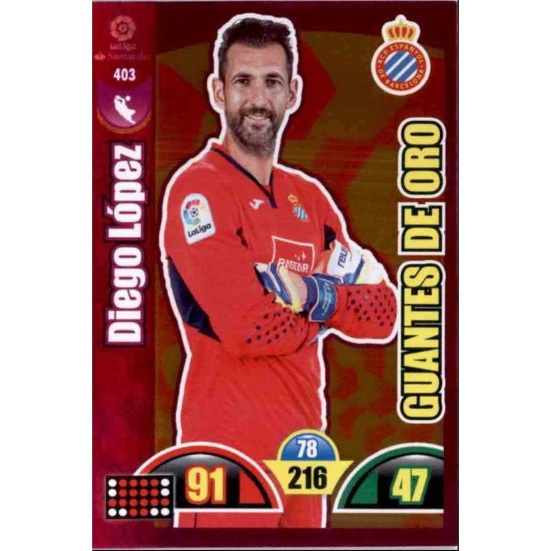鍔 Interconectar peine Trading Card from Diego López of the Espanyol from Adrenalyn XL 2017-18