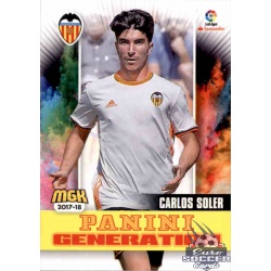 Carlos Soler Panini Generation Valencia 513 Megacracks 2017 - 18
