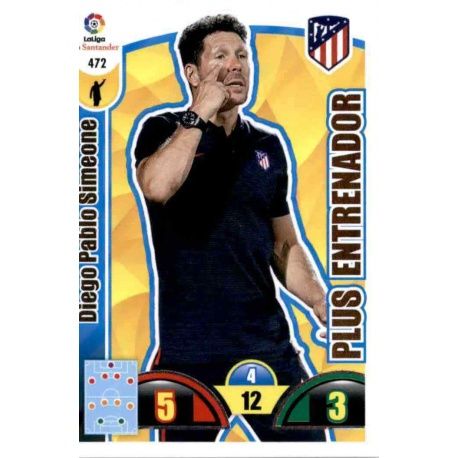 Diego Pablo Simeone Plus Entrenador 472 Adrenalyn XL La Liga 2017-18 Update