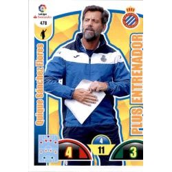 Quique Sánchez Flores Plus Entrenador 478 Adrenalyn XL La Liga 2017-18 Update