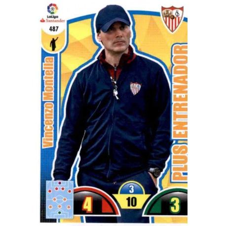 Vincenzo Montella Plus Entrenador 487 Adrenalyn XL La Liga Update 2017-18 