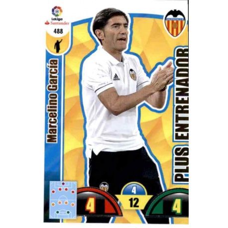 Marcelino García Plus Entrenador 488 Adrenalyn XL La Liga 2017-18 Update