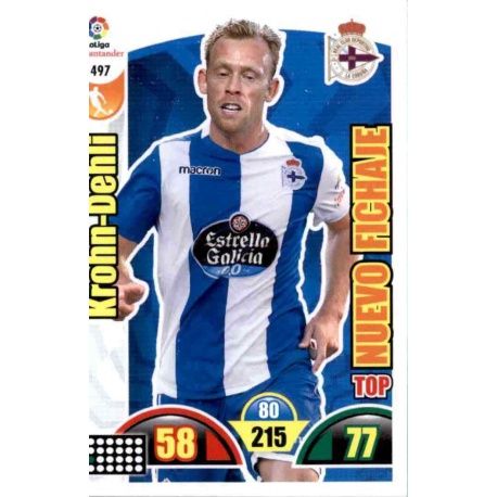 Krohn-Dehli Top Nuevo Fichaje 497 Adrenalyn XL La Liga 2017-18 Update