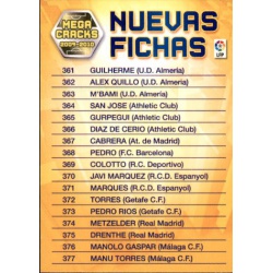 Indice Nuevas Fichas Megacracks 2009-10