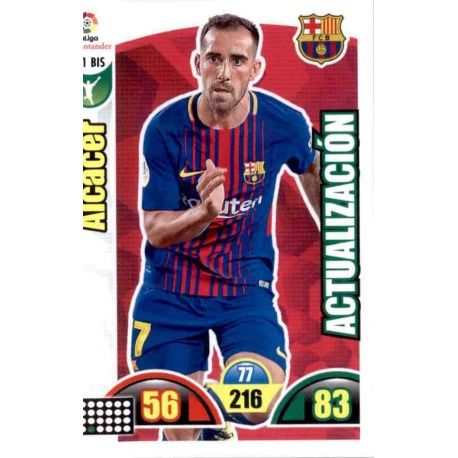 Alcacer Actualización 71 Bis Adrenalyn XL La Liga 2017-18 Update